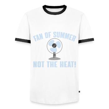 Retro Ferry Vêtements Porte-conteneurs - T-shirt contrasté Homme - blanc/noir - Devant - AI Model Female 172 light (172cm) & AI Model Male 178 dark (178cm)