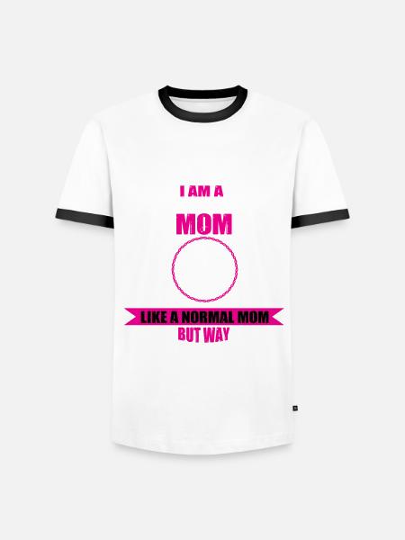 Speech therapist mom - Men's Ringer Shirt - white/black