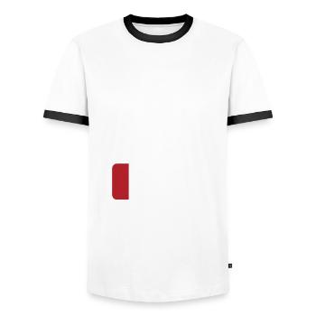 Funny Green Tea Lover Quote Tea Drinker - Men's Ringer Shirt - white/black - Front - AI Model Female 172 light (172cm) & AI Model Male 178 dark (178cm)