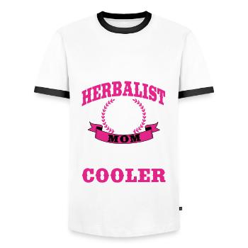 Lustige Kräuterkundler Mama Outfit Muttertag - Männer Kontrast-T-Shirt - Weiß/Schwarz - Vorne - AI Model Female 172 light (172cm) & AI Model Male 178 dark (178cm)
