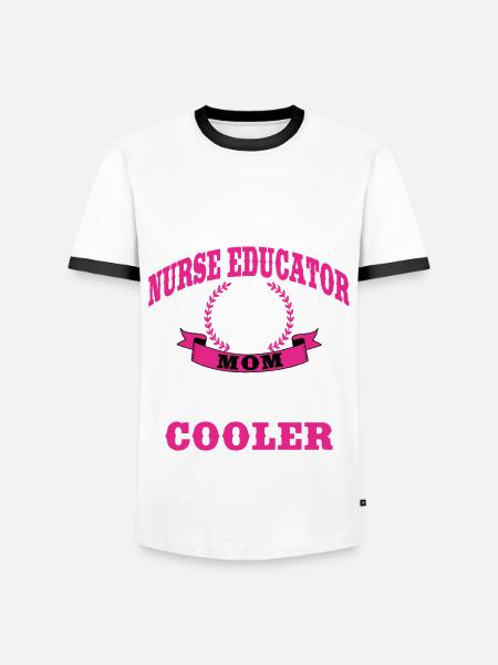 Nurse Instructor Mom Nursing - Men's Ringer Shirt - white/black