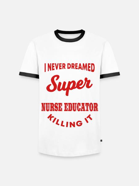 Humour d’infirmière instructrice - T-shirt contrasté Homme - blanc/noir