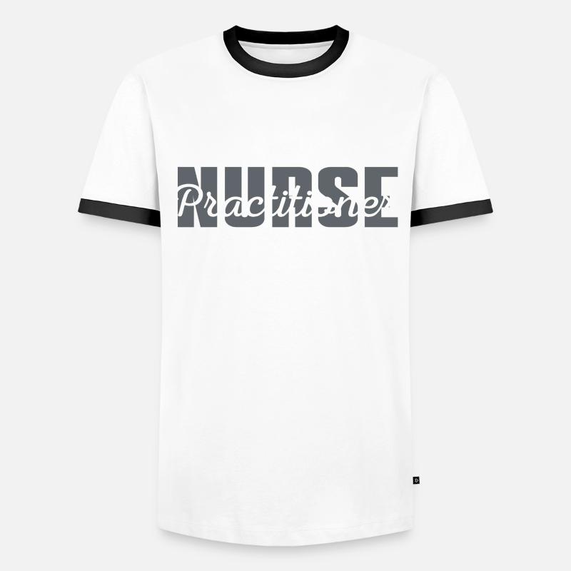 Advanced Practice Nurse - Men's Ringer Shirt - white/black