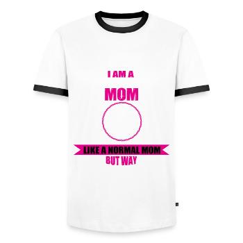 Klinische Krankenschwester Mama Muttertag - Männer Kontrast-T-Shirt - Weiß/Schwarz - Vorne - AI Model Female 172 light (172cm) & AI Model Male 178 dark (178cm)