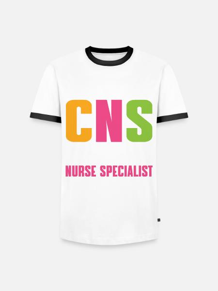 Clinical Nurse - Men's Ringer Shirt - white/black