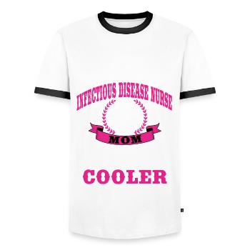 Funny saying of a nurse for - Men's Ringer Shirt - white/black - Front - AI Model Female 172 light (172cm) & AI Model Male 178 dark (178cm)