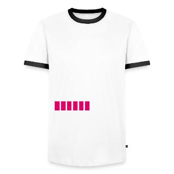 Futurs gestionnaires RH - T-shirt contrasté Homme - blanc/noir - Devant - AI Model Female 172 light (172cm) & AI Model Male 178 dark (178cm)