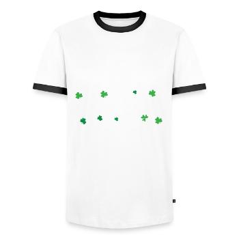 Happiest HR Specialist Ever - Men's Ringer Shirt - white/black - Front - AI Model Female 172 light (172cm) & AI Model Male 178 dark (178cm)