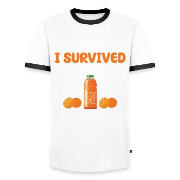 Saftkur 3 Tage Detox Program - Männer Kontrast-T-Shirt - Weiß/Schwarz - Vorne - AI Model Female 172 light (172cm) & AI Model Male 178 dark (178cm)