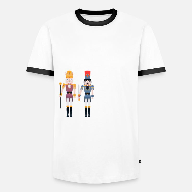 Funny Nutcracker Saying - Men's Ringer Shirt - white/black
