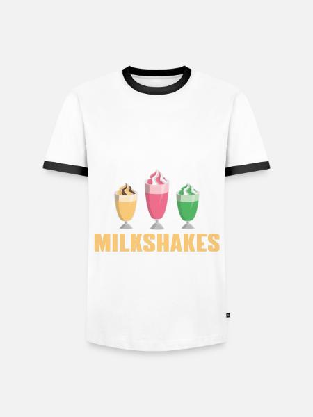 Milkshakes T-Shirt - Men's Ringer Shirt - white/black