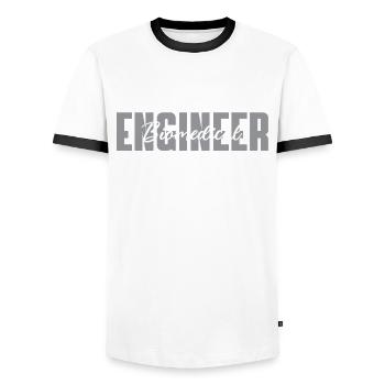 Emplois pour les étudiantsÉcriture du génie biomédical - T-shirt contrasté Homme - blanc/noir - Devant - AI Model Female 172 light (172cm) & AI Model Male 178 dark (178cm)