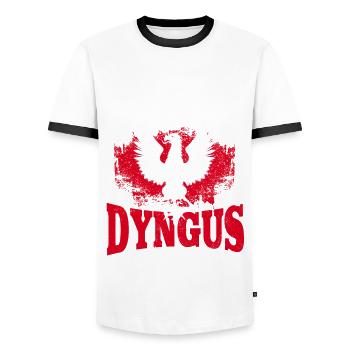 Dyngus Day Polish Easter Monday Water Fight - Men's Ringer Shirt - white/black - Front - AI Model Female 172 light (172cm) & AI Model Male 178 dark (178cm)