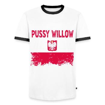 Dyngus Day Polish Easter Monday Water Fight - Men's Ringer Shirt - white/black - Front - AI Model Female 172 light (172cm) & AI Model Male 178 dark (178cm)