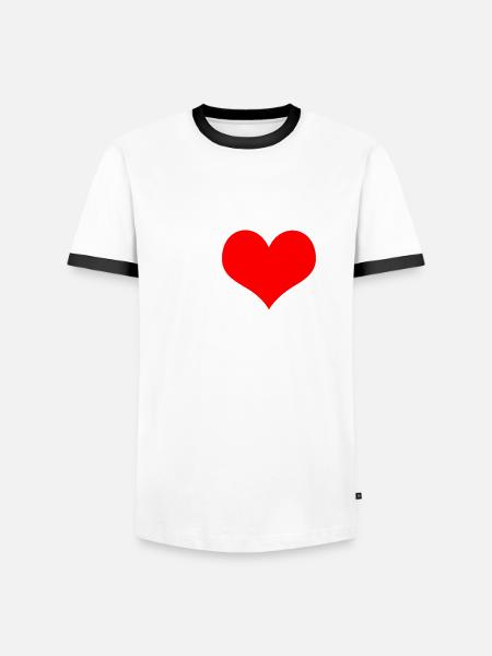 Ich Liebe Pancit - Männer Kontrast-T-Shirt - Weiß/Schwarz