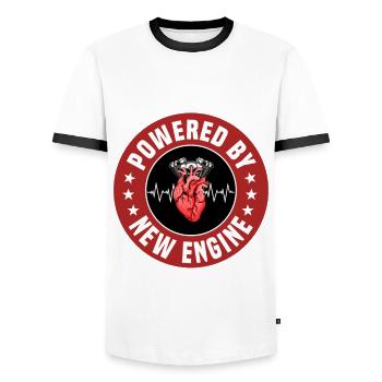 Greffe de minerai drôle cadeau - T-shirt contrasté Homme - blanc/noir - Devant - AI Model Female 172 light (172cm) & AI Model Male 178 dark (178cm)