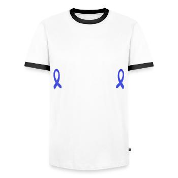 Insulin and coffee - Men's Ringer Shirt - white/black - Front - AI Model Female 172 light (172cm) & AI Model Male 178 dark (178cm)
