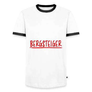 Bergsteiger Wandern Lustiger Spruch Berge Geschenk - Männer Kontrast-T-Shirt - Weiß/Schwarz - Vorne - AI Model Female 172 light (172cm) & AI Model Male 178 dark (178cm)
