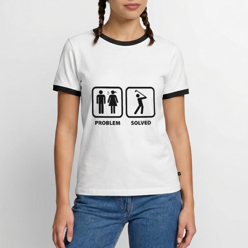 Problem Solved Golf Men's Ringer Shirt