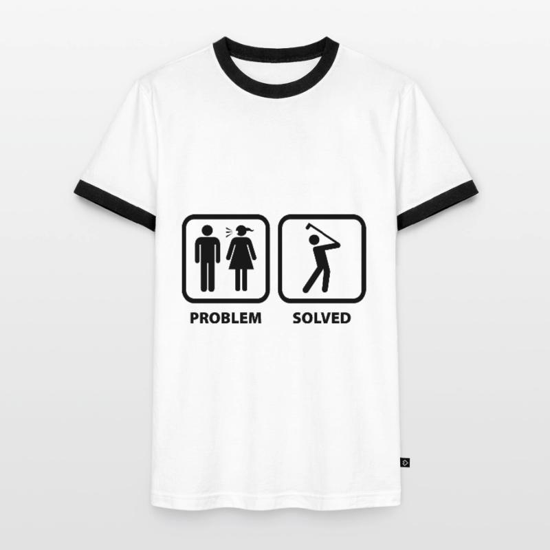 Problem Solved Golf Men's Ringer Shirt