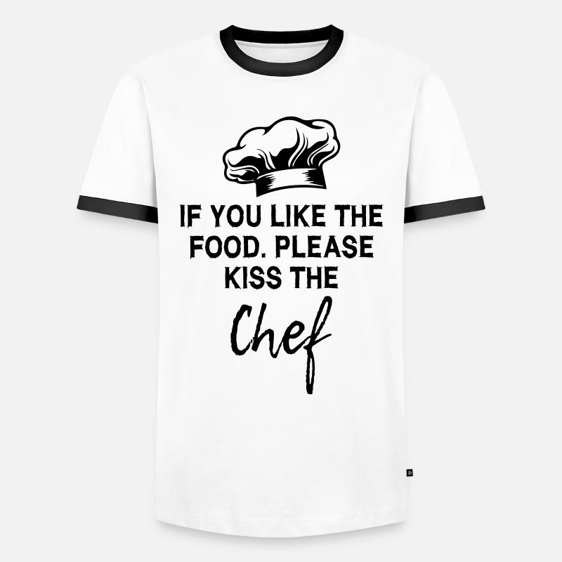 Cooking Chef - Männer Kontrast-T-Shirt - Weiß/Schwarz