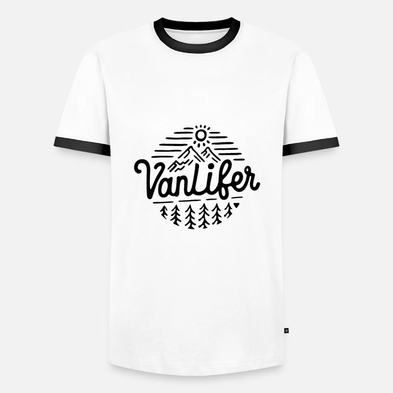 Vanlifer van life - Men's Ringer Shirt - white/black