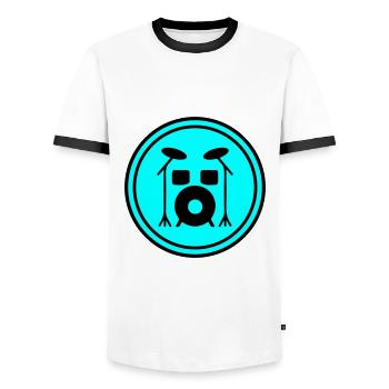 Percussion - Men's Ringer Shirt - white/black - Front - AI Model Female 172 light (172cm) & AI Model Male 178 dark (178cm)