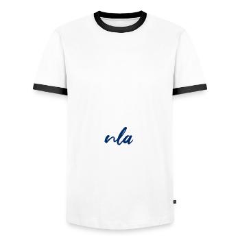 Finnland Geschenkidee finnische Flagge lustig - Männer Kontrast-T-Shirt - Weiß/Schwarz - Vorne - AI Model Female 172 light (172cm) & AI Model Male 178 dark (178cm)