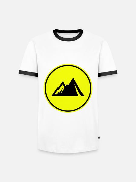 Mountains mountains icon - Men's Ringer Shirt - white/black