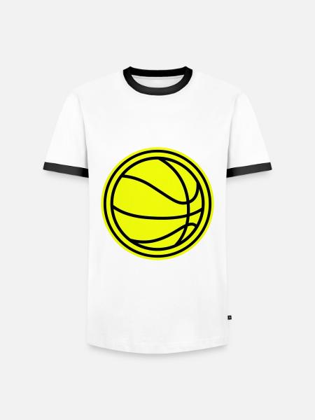 Basketball - Men's Ringer Shirt - white/black