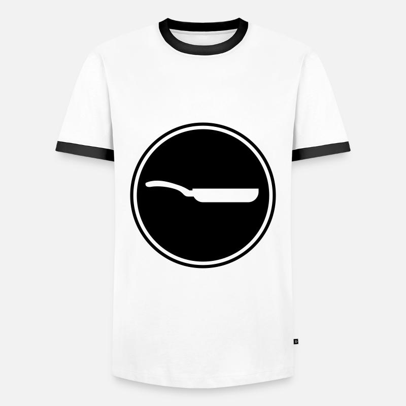 Pan Icon - Men's Ringer Shirt - white/black