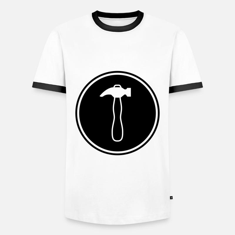 Hammer craftsmen - Men's Ringer Shirt - white/black