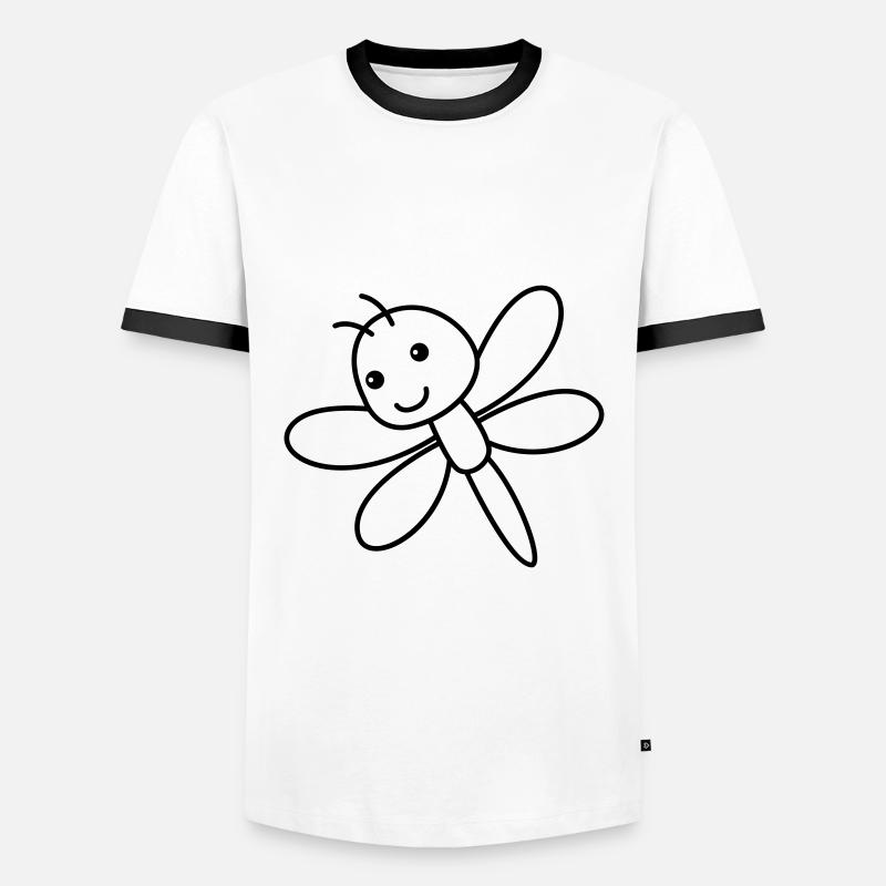 Dragonfly dragonfly - Men's Ringer Shirt - white/black