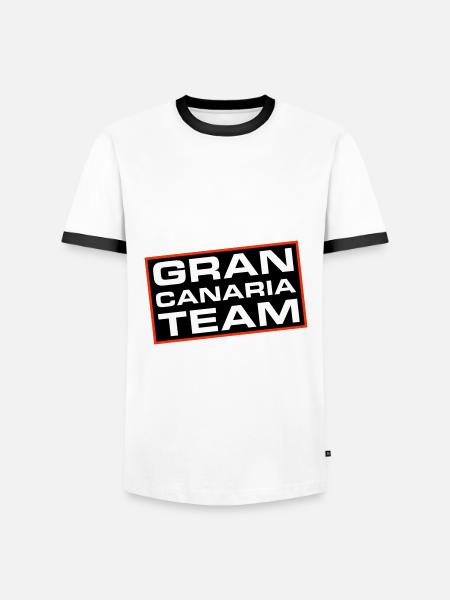 Gran Canaria Team - Men's Ringer Shirt - white/black
