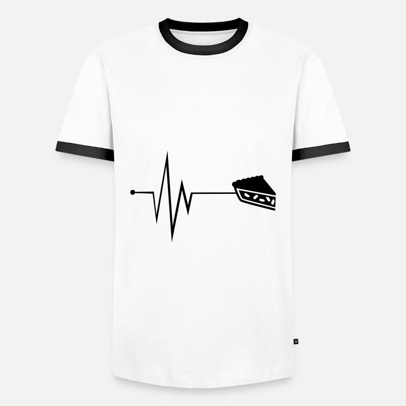 Apple Pie Pulse - Men's Ringer Shirt - white/black