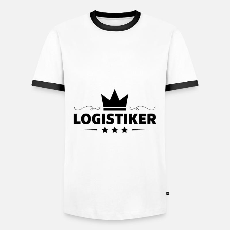 Logistiker Beruf - Männer Kontrast-T-Shirt - Weiß/Schwarz
