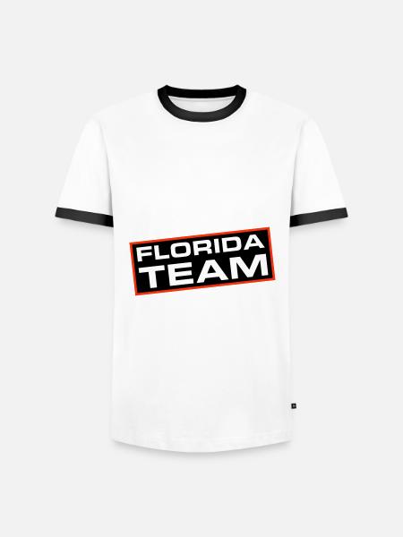 Florida Team - Men's Ringer Shirt - white/black