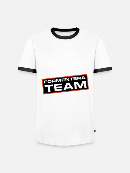 Formentera Team - Men's Ringer Shirt - white/black