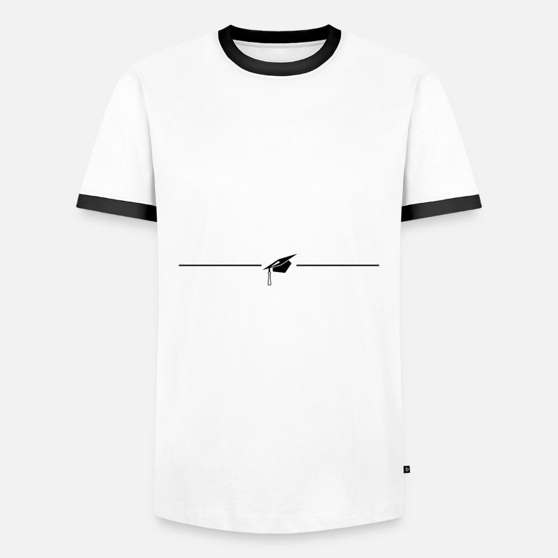 Student stroked - Men's Ringer Shirt - white/black