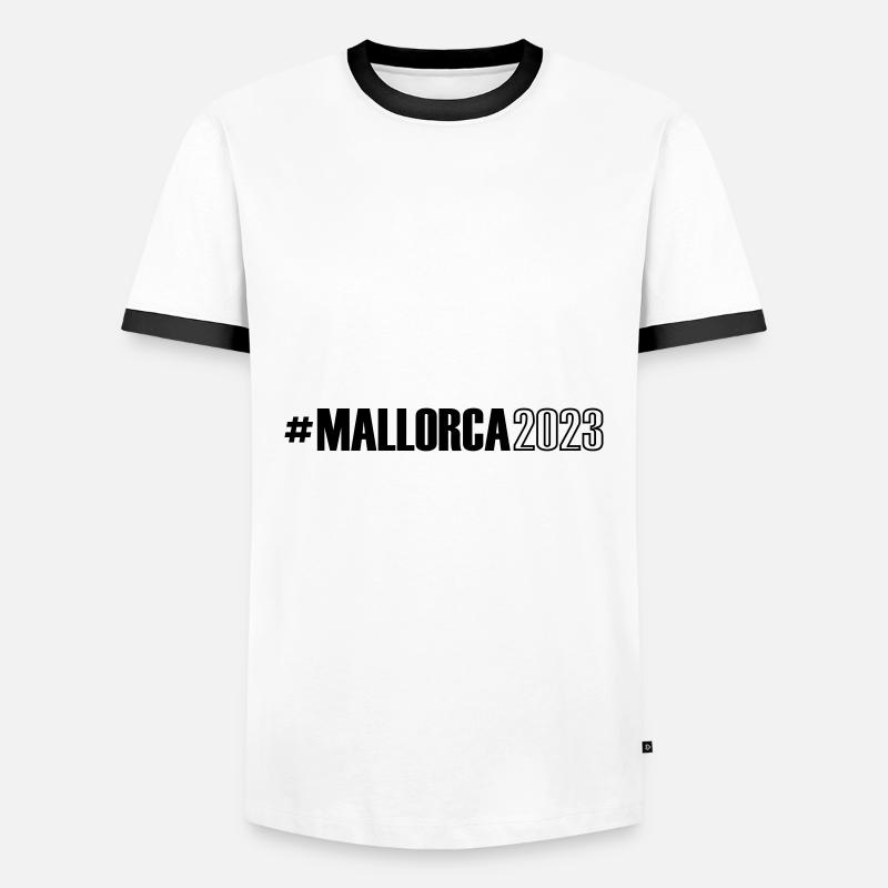 Mallorca 2023 - Men's Ringer Shirt - white/black