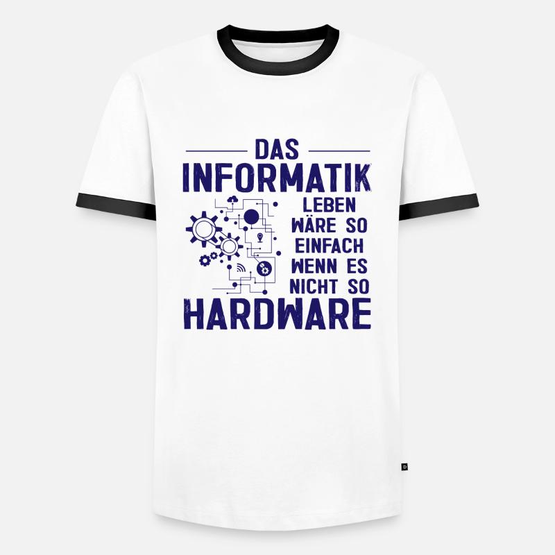 Informatik Hardware Programmierer Geschenk - Männer Kontrast-T-Shirt - Weiß/Schwarz