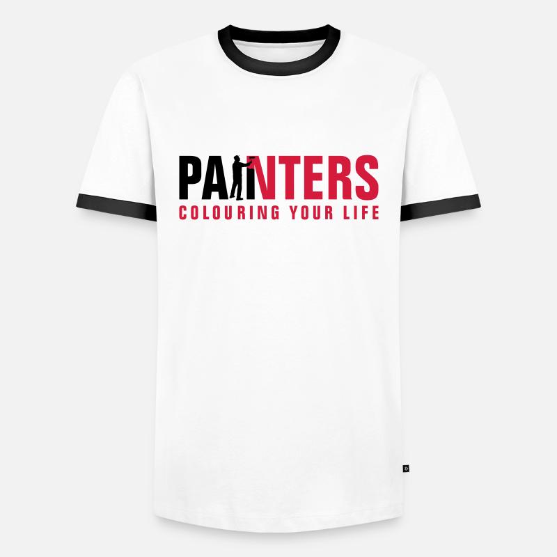 painters_062012_a_2c - Men's Ringer Shirt - white/black