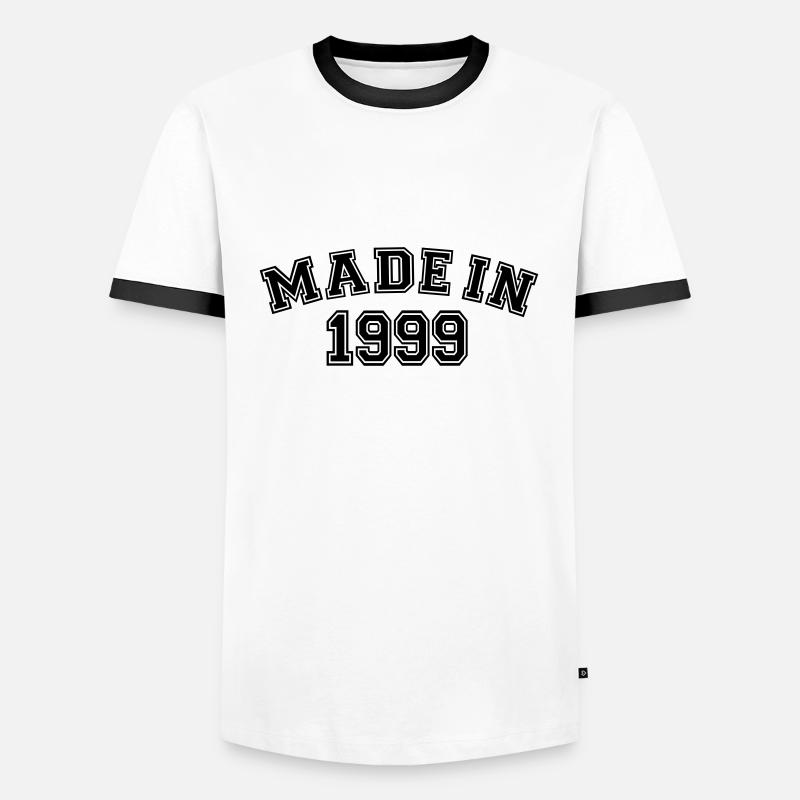 Made in 1999 - Men's Ringer Shirt - white/black