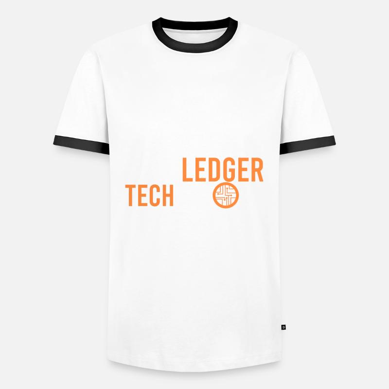 Overledger Technology - Men's Ringer Shirt - white/black