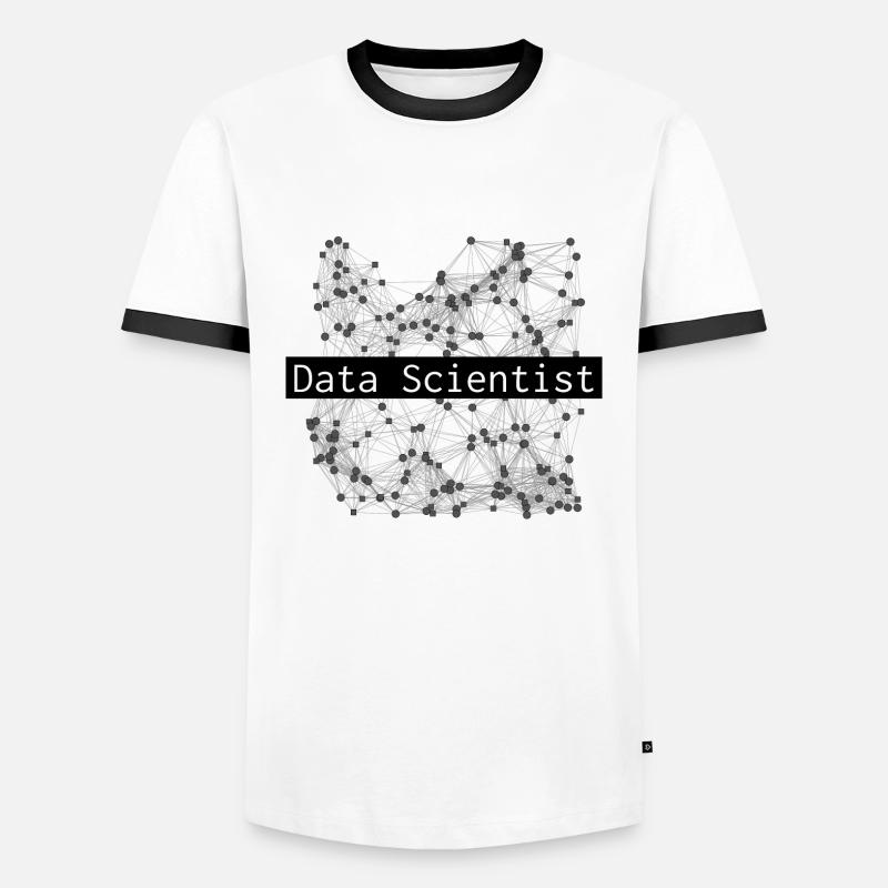 Data scientist - Men's Ringer Shirt - white/black