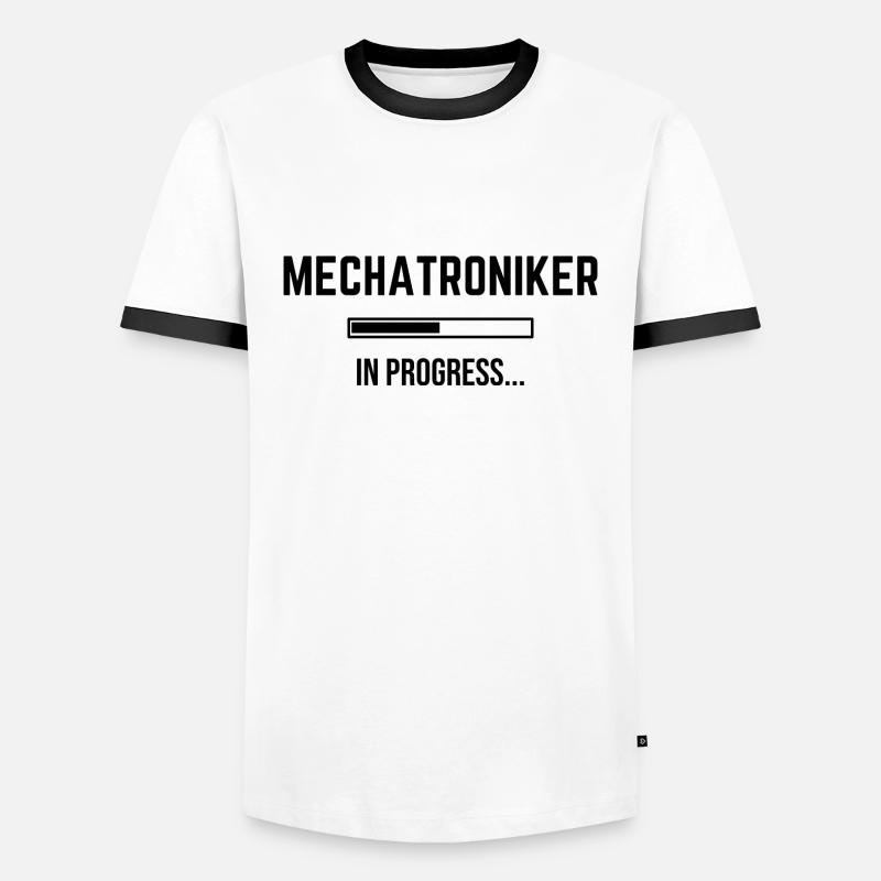 Mechatronics Technician In Progress - Men's Ringer Shirt - white/black