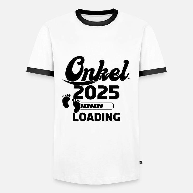 Uncle 2025 Loading - Men's Ringer Shirt - white/black