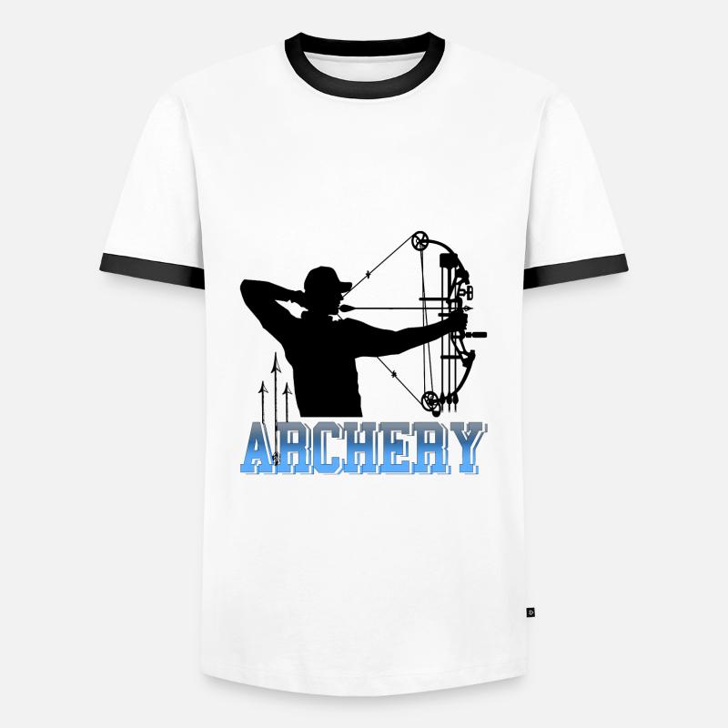 Archery - Men's Ringer Shirt - white/black