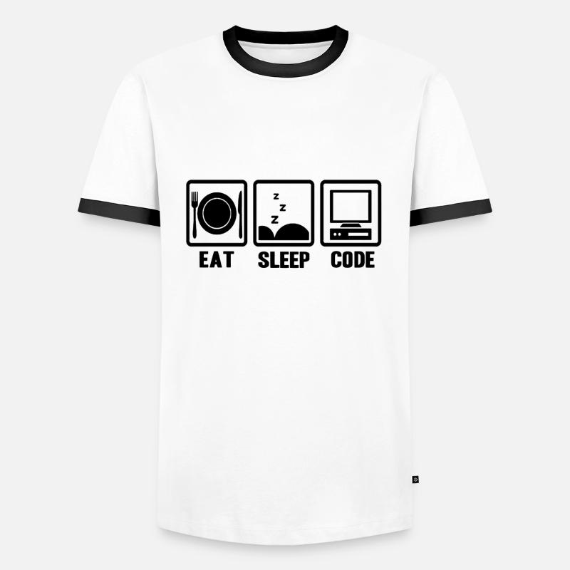 Programmierer - Männer Kontrast-T-Shirt - Weiß/Schwarz