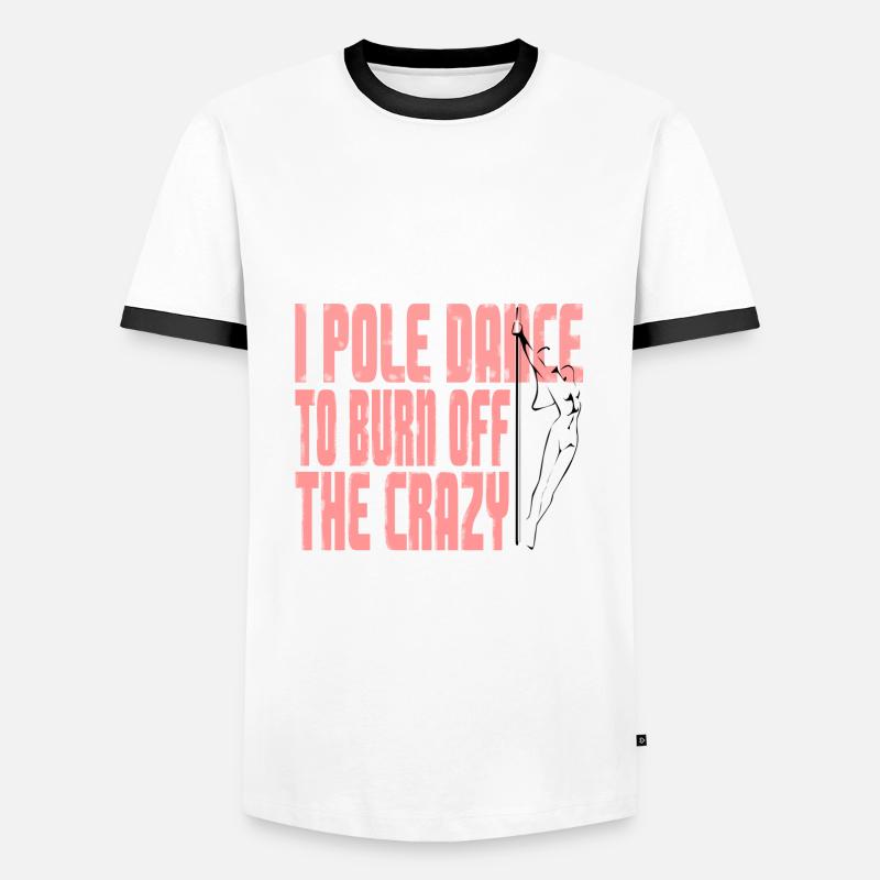 Pole Dance - Men's Ringer Shirt - white/black
